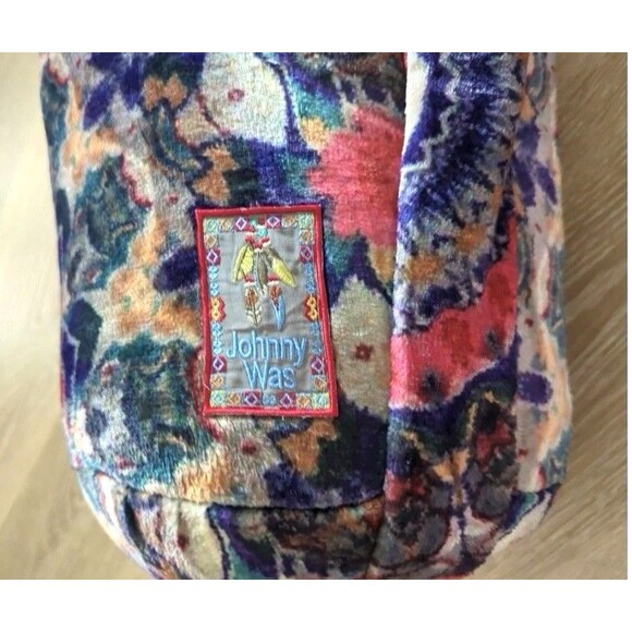 NWT Boho Johnny Was Cozy Circle Reversible Fleece Blanket 75x68 w/ Matching Bag - Picture 4 of 6